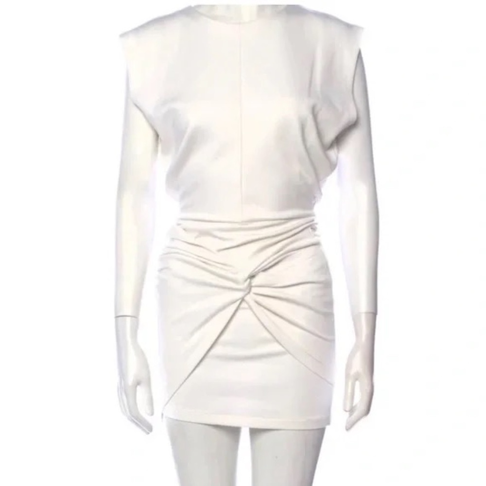 IRO Pearls white mini dress NWT SZ L